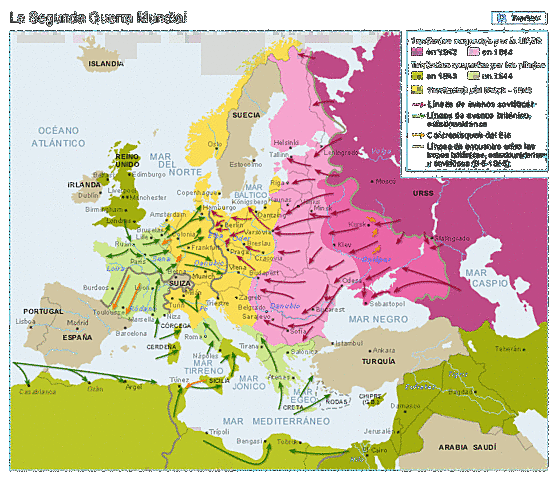 Alemania toma diferentes territorios de Europa