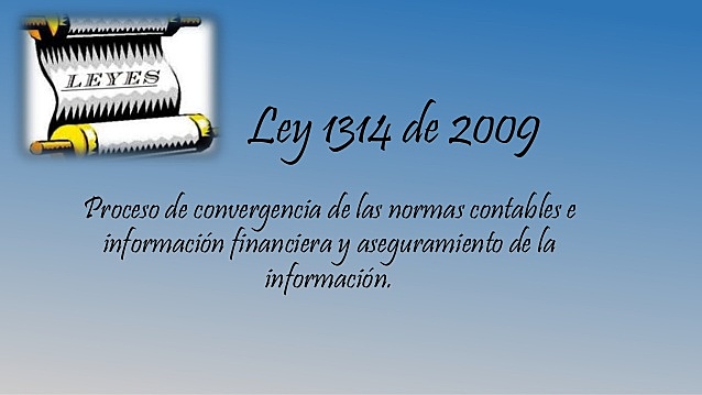 Ley 1314 de 2009
