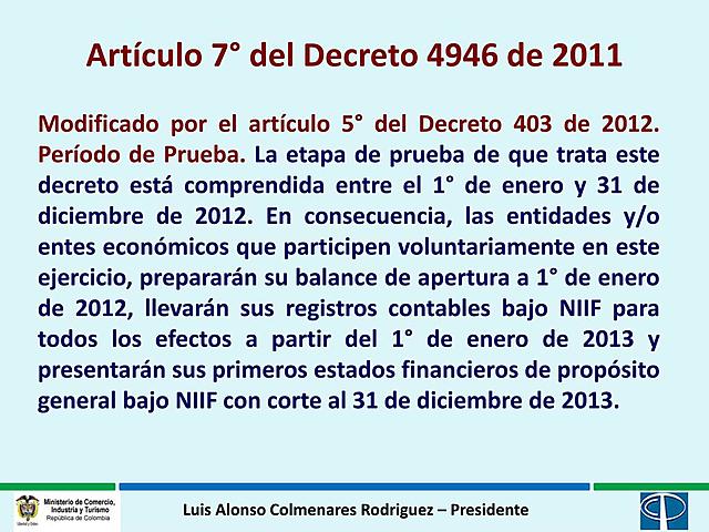 Decreto 4946 de 2011