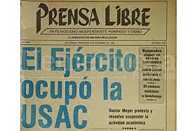 Invasión del ejercito a la USAC