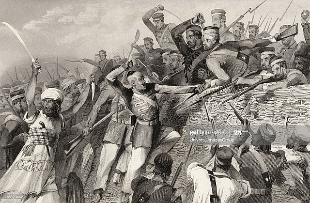 India, Great Mutiny - rivolta dei Sepoy - Prima guerra d'indipendenza indiana o Prima guerra di liberazione indiana