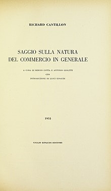 Ensayo sobre la naturaleza del comercio en general