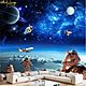 Beibehang papel de parede 3d cosmic starry galaxy photo wallpaper for walls 3d bedroom kid room