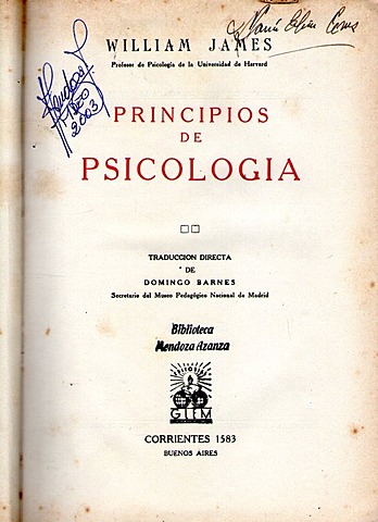 Principios de psicología de William James