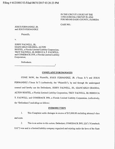 Report Ties Michael Cohen to the Falwell Family