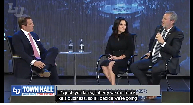 Falwell Asserts Total Authority