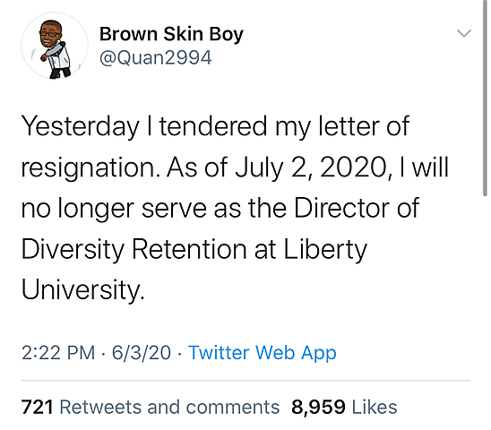 Director of Diversity Retention Resigns