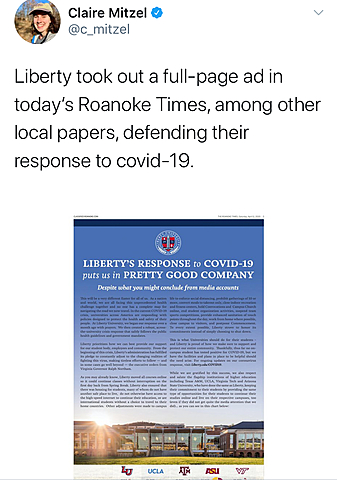 Liberty Makes Huge Ad Buy to Brag About Its COVID-19 Response