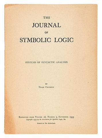 Chomsky publishes his first academic article