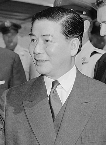 El presidente de Corea del Sur Ngo Dinh Diem