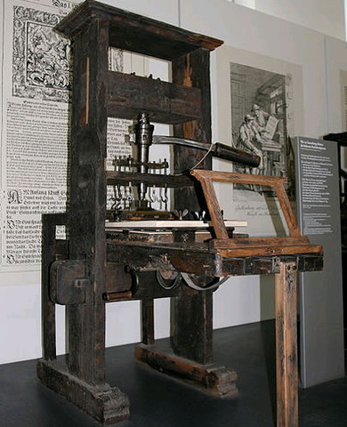 The Invention of the Printing Press by Johannes Gutenberg