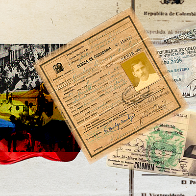 Timeline: la cédula-HISTORIA EN COLOMBIA