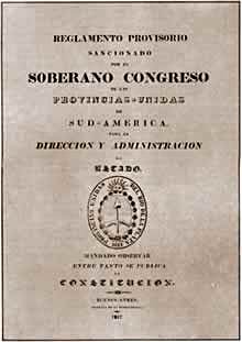 Reglamento provisorio para el ordenamiento y la administración de los poderes del Estado