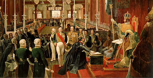 D. Pedro I sendo coroado