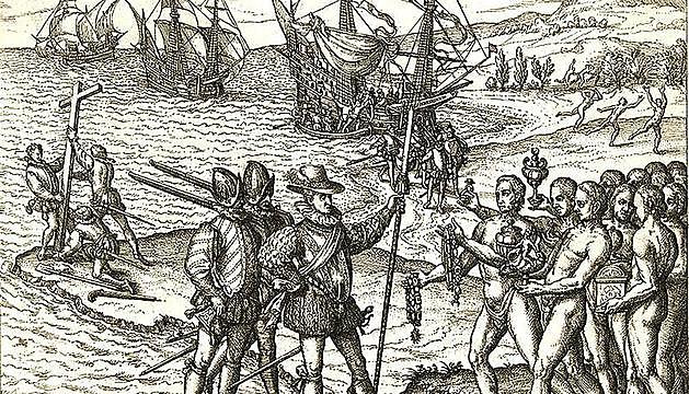 Barcos transportadores de esclavos.