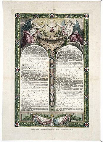 Declaración de los derechos del Hombre y el Ciudadano