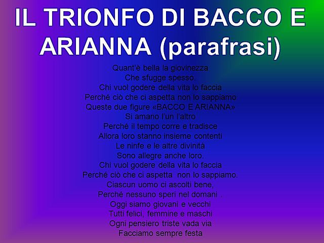 Il trionfo di Bacco e Arianna