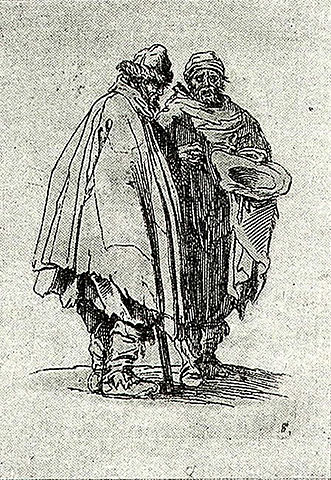 Jacques Callot, Mendigos, talla dulce y aguafuerte.