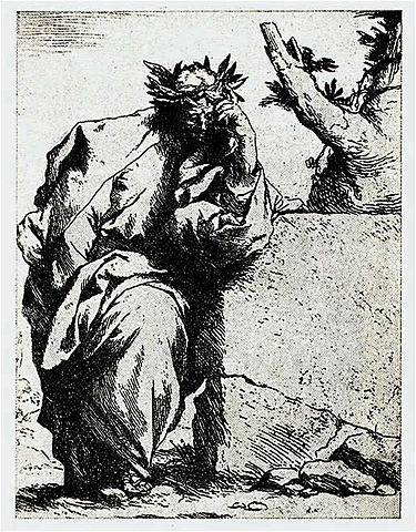 José de Ribera, El poeta, aguafuerte