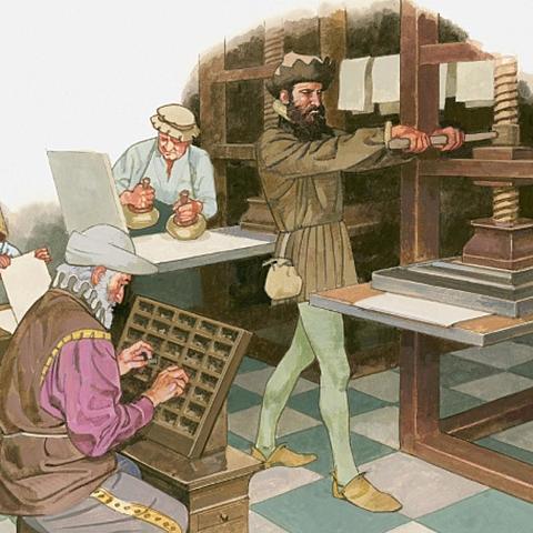 Discovery of the printing press