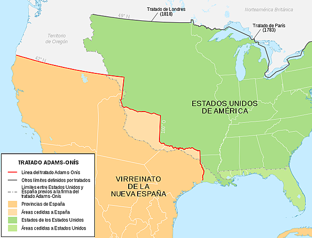 El Tratado de Adams-Onís