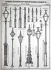 Street lighting with gas