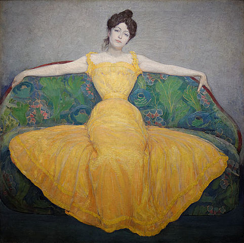 Lady in a Yellow Dress
