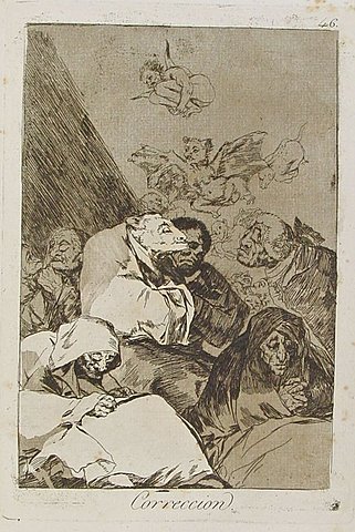 Francisco de Goya, Corrección de la serie “Los Caprichos”.