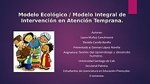 El modelo ecológico del desarrollo humano Bronfenbrenner