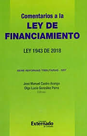 ley 1943 expedicion de normas de financiamientos