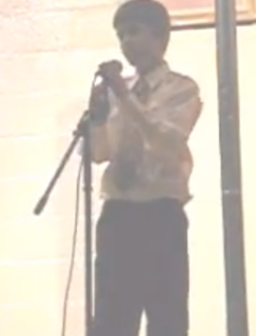 Justin Bieber enters a singing contest and uploads a YouTube video