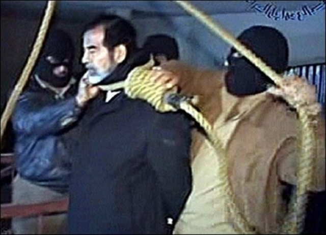 Saddam gets hanged