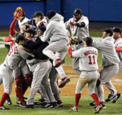 Red Sox win, reverse the curse