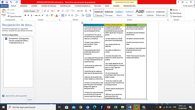 Retroalimentacion familiar