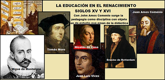 LA EDUCACIÓN EN RENACIMIENTO- SURGE LA PEDAGOGÍA