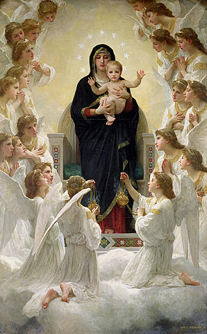 "The Virgin with Angels" by William Bouguereau