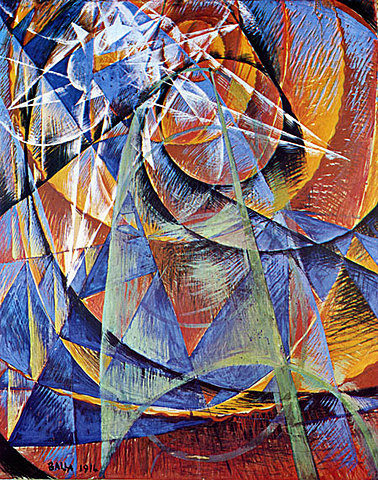 "Mercury Passing Before the Sun" by Giacomo Balla