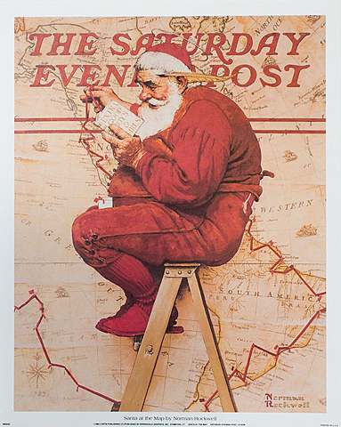 Santa at the Map