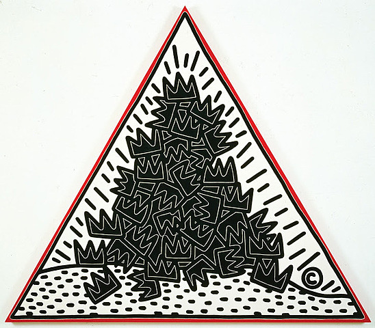 "A Pile of Crowns" by Keith Haring