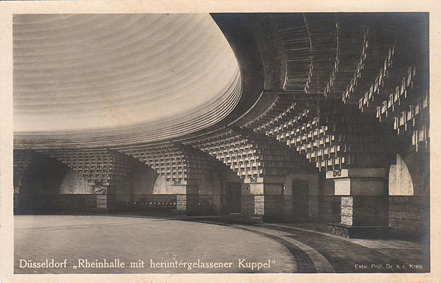 Interior Rhine Hall at the GeSoLei Exhibition, Düsseldorf)