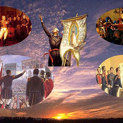 Timeline: Movimientos de la independencia y República Federal de las Provincias Unidas de Centro America