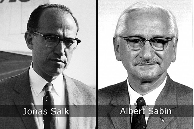 Jonas Salk y Albert Sabin