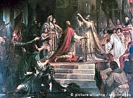 Charlemagne crowned emperor
