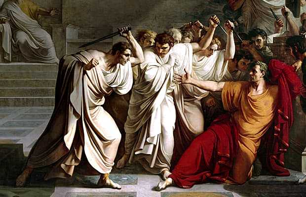 Julius Caesar is assassinated (15 March 44 BCE)