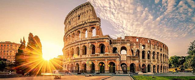 The Colosseum opens in Rome