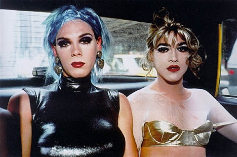 Misty and Jimmy Paulette in a Taxi, NYC 1991, Nan Goldin