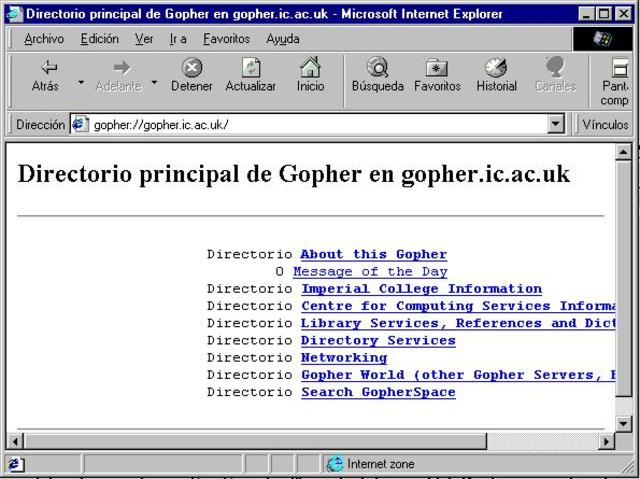 Creacion del Gopher