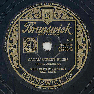 Canal Street Blues, King Oliver, Louis Armstrong