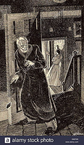 Mrs. White attends the door and Mr White rushes to get the paw and make a final wish.