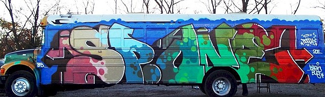 Pompas "Bombas" Bubble Letter (tipo de graffiti)